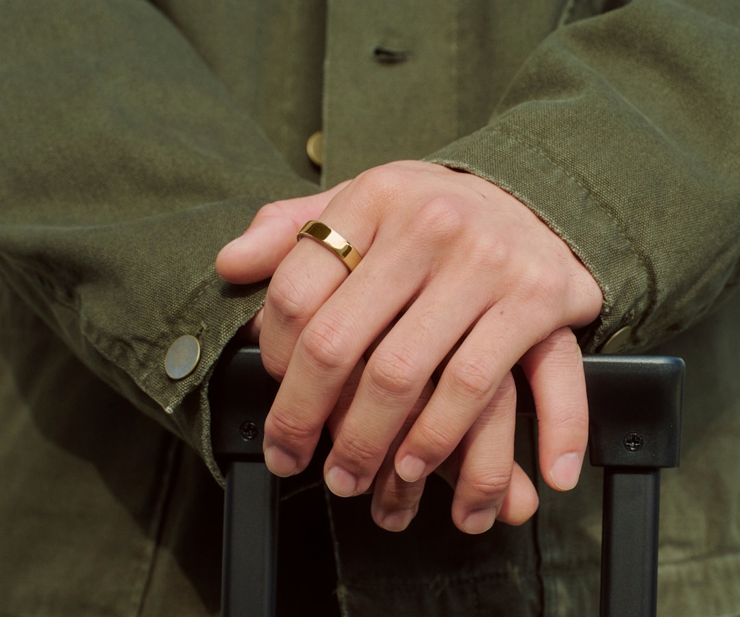 Gold Auro Ring 5 lifestyle view one