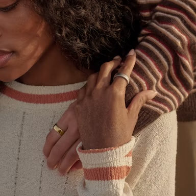 Auro Ring worn with everyday jewelry