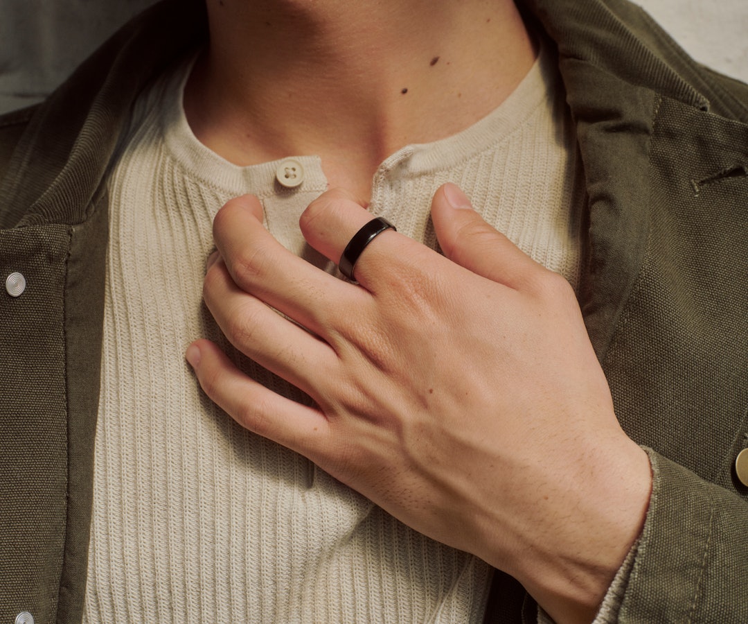 Black Auro Ring 5 lifestyle view one
