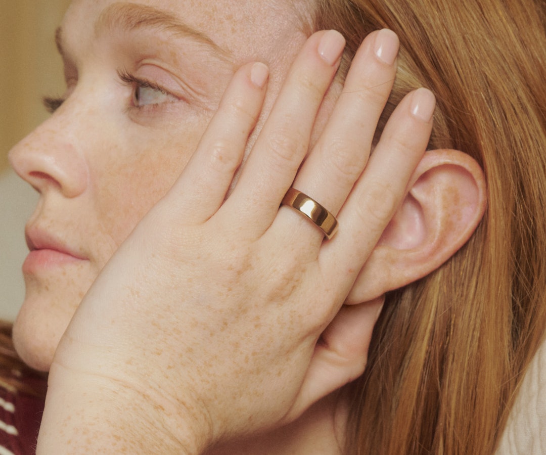Deep Rose Auro Ring 5 lifestyle view one