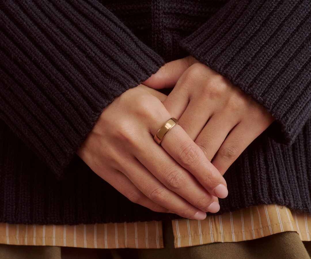 Deep Rose Auro Ring 5 lifestyle view two